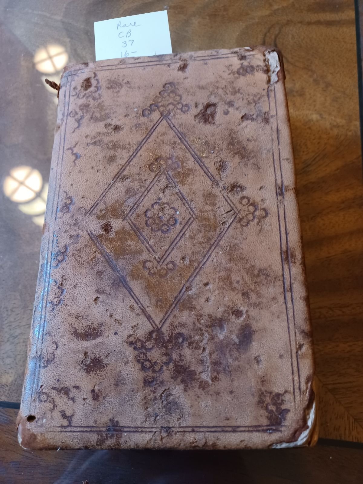 A copy of the Gospels and Acts in Greek and Latin once owned by William Tennent, Sr. and utilized by him in his education program at the Log College. Union Presbyterian Seminary Library notes indicate that this volume was published in 1699 (photo by R. Andrew Myers).