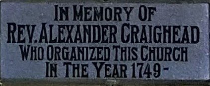 Memorial at Windy Cove Presbyterian Church (photo by R. Andrew Myers).