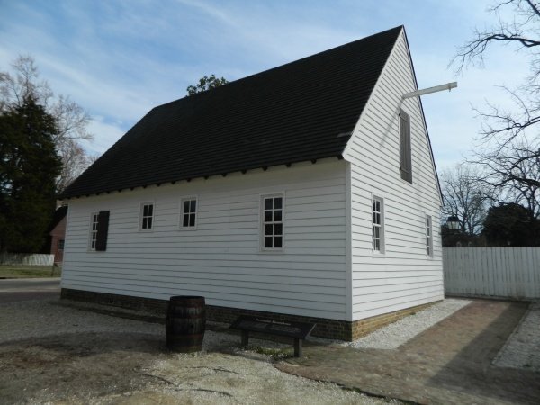 George Davenport’s Presbyterian Meetinghouse at Colonial Williamsburg, Virginia.