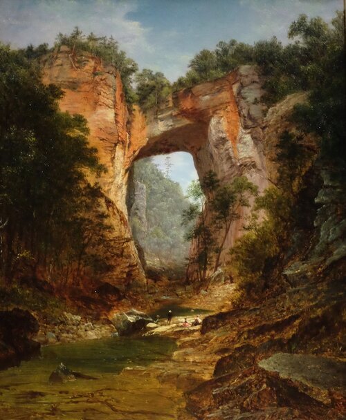 David Johnson, The Natural Bridge (1860)