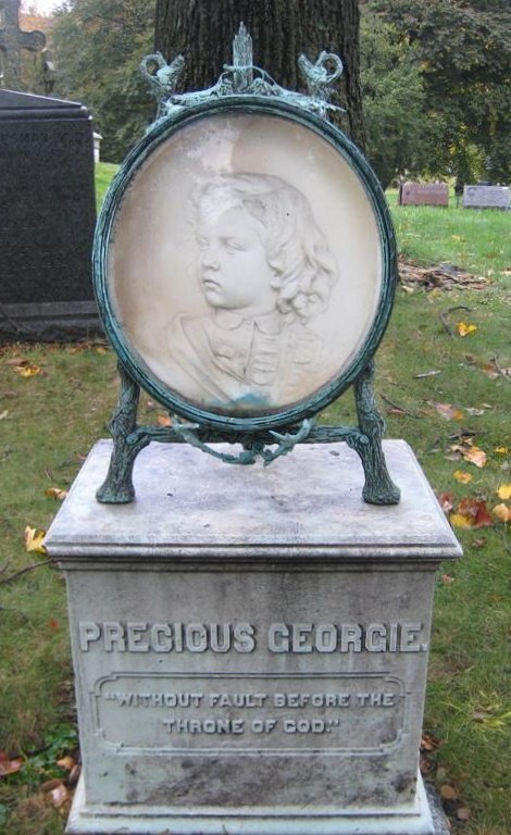 The site where Georgie Cuyler is laid to rest at Green-Wood Cemetery.