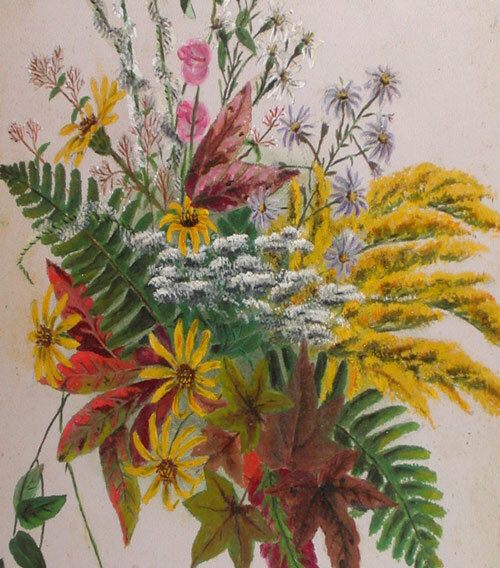 A bouquet including Goldenrod and Christmas fern by Cornelia Phillips Spencer (photo by Ken Moore ).
