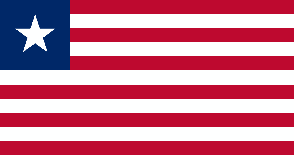 The Liberian national flag.