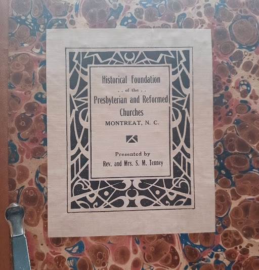 This bookplate is from an 1841 edition of John Dick’s Lectures on Theology in the private collection of R. Andrew Myers.