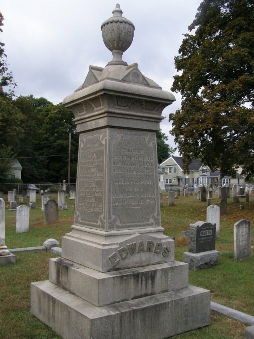 Jonathan Edwards is buried at Princeton Cemetery, Princeton, New Jersey.