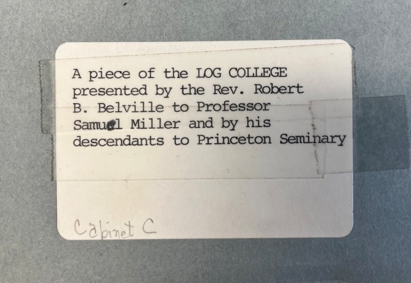 Photo courtesy of the Special Collections Department of the Princeton Theological Seminary Library.