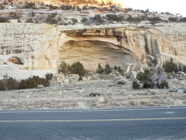 Manuelito Canyon as viewed from Highway 66.