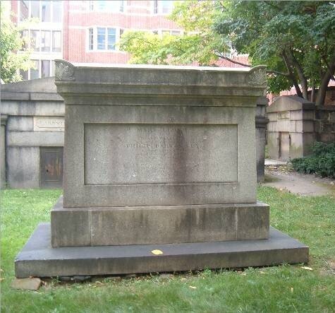 William and Martha Nevins are buried together at Westminster Burial Ground in Baltimore, Maryland.